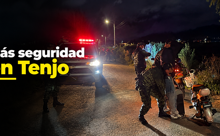 🚨 |Tenjo| refuerza la seguridad para el |Festival de la Cuatro Puntas|, ¿qué controles se realizan?