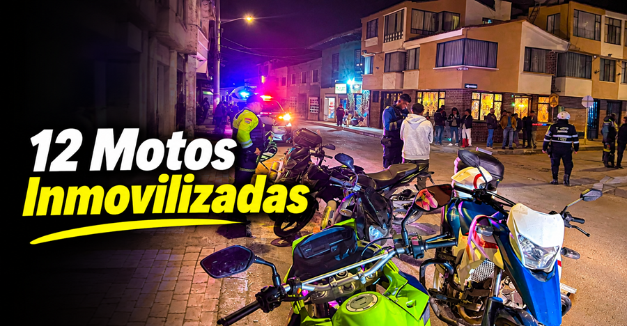 🚨 |Nemocón| intensifica controles viales: 12 |motos inmovilizadas|, ¿qué medidas se aplicaron?