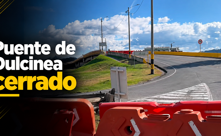 🚧 |Tocancipá| mantiene cerrado el puente de |Dulcinea|, ¿qué rutas pueden utilizar los conductores? + Video