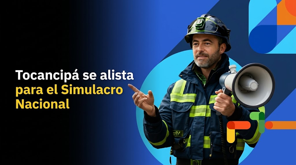 🚨 |Tocancipá| se alista para el |Simulacro Nacional|, ¿ya se inscribió?